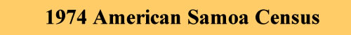 1974 American Samoa Census