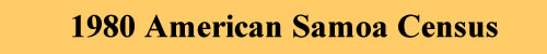 1980 American Samoa Census